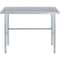 Amgood 18 in. x 48 in. Open Base Stainless Steel Metal Table WT-1848-RCB-Z - alternate 8